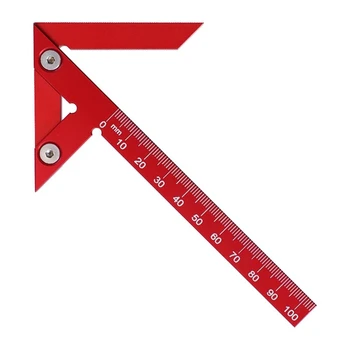 Плотницкая линейка Измерительный инструмент Scribe 45/90 градусов Прямой угол Линейный калибр Прецизионная плотниковая линейка