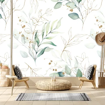 Пользовательские самоклеящиеся съемные дополнительные обои для домашнего декора обои для гостиной цветочный фон спальни фрески в рулонах