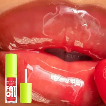 Прозрачное масло для губ Стеклянный блеск для губ Аромат Нелипкий увлажняющий тинт для губ Lip Plumper Lip Care Serum Primer Большая головка для кисти