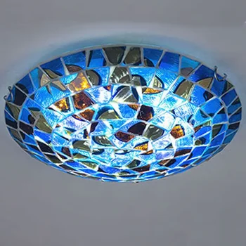 Средиземноморский потолочный светильник Богемный стеклянный домашний лофт Декор для гостиной Креативная оболочка Освещение Кухня Спальня Светильники