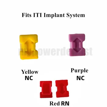 Стоматологический имплантат ITI RN / NC Крышки Закрыть Красный пластиковый колпачок Закрытый лоток Оттиск Преодоление