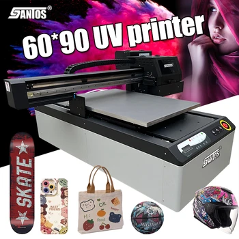 УФ-принтер Автоматический высокоскоростной планшетный УФ-принтер 6090 для печати металлом по дереву