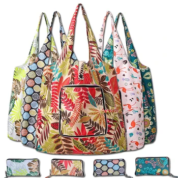  Цветочный принт Повседневная сумка Дизайнерские женские сумки Сумки на одно плечо Сумки для покупок Ежедневное использование Женская холщовая пляжная сумка