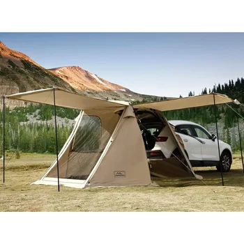 KAMPKEEPER Внедорожник Автомобильная палатка, Тент с задней дверью Тент для кемпинга, Автомобиль Внедорожник Палатка Автокемпинг Палатки для путешествий на открытом воздухе